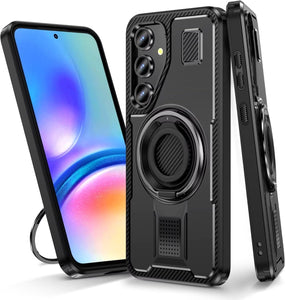 Samsung Galaxy S24/S25 Plus Back Heat Dissipation Design Metal Ring Holder Stand Cover - Redpepper Cases