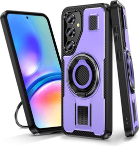Samsung Galaxy S24/S25 Plus Back Heat Dissipation Design Metal Ring Holder Stand Cover - Redpepper Cases