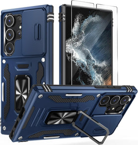 Samsung Galaxy S24/S25 Plus Rotated Ring Kickstand Heavy Duty Protective Case - Redpepper Cases