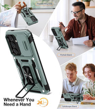 Load image into Gallery viewer, Samsung Galaxy S24/S25 Plus Rotated Ring Kickstand Heavy Duty Protective Case - Redpepper Cases