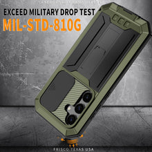 Load image into Gallery viewer, Samsung Galaxy S25 5G Aluminum Metal Gorilla Glass Shockproof Military Heavy Duty Sturdy Protector - Redpepper Cases