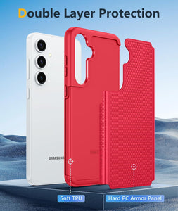 Samsung Galaxy S25 Dual Layer Heavy Duty Cell Phone Protective Cover - Redpepper Cases