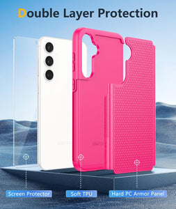 Samsung Galaxy S25 Dual Layer Heavy Duty Cell Phone Protective Cover - Redpepper Cases
