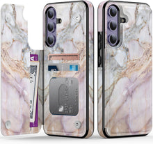 Load image into Gallery viewer, Samsung Galaxy S25 Flower Designs - Credit Card Holder Protective Phone Cover - Redpepper Cases