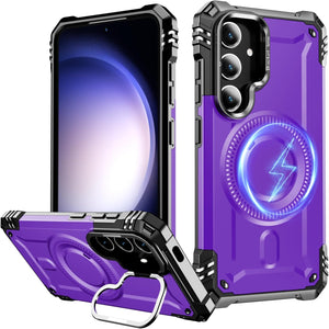 Samsung Galaxy S25 Hidden Metal Kickstand Military - Grade Shockproof Protective Phone Cover - Redpepper Cases