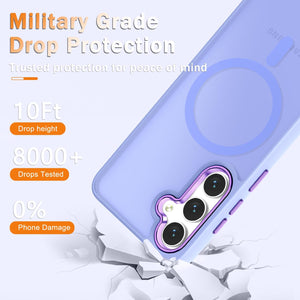 Samsung Galaxy S25 Matte Magnetic Screen Protector Shockproof Protective Cover - Redpepper Cases
