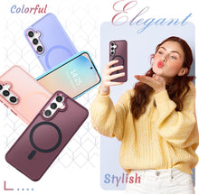 Load image into Gallery viewer, Samsung Galaxy S25 Matte Magnetic Screen Protector Shockproof Protective Cover - Redpepper Cases