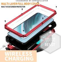 Load image into Gallery viewer, Samsung Galaxy S25 Plus Aluminum Metal Gorilla Glass Heavy Duty Case - Redpepper Cases