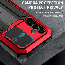 Load image into Gallery viewer, Samsung Galaxy S25 Plus Aluminum Metal Gorilla Glass Heavy Duty Case - Redpepper Cases