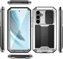 Load image into Gallery viewer, Samsung Galaxy S25 Plus Aluminum Metal Gorilla Glass Heavy Duty Case - Redpepper Cases