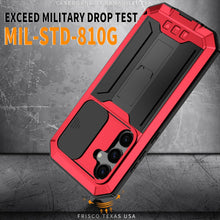Load image into Gallery viewer, Samsung Galaxy S25 Plus Aluminum Metal Gorilla Glass Heavy Duty Case - Redpepper Cases