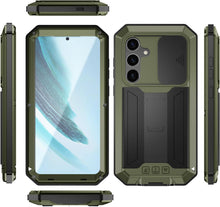 Load image into Gallery viewer, Samsung Galaxy S25 Plus Aluminum Metal Gorilla Glass Heavy Duty Case - Redpepper Cases
