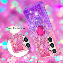 Load image into Gallery viewer, Samsung Galaxy S25 Plus Clear Glitter Liquid Sparkle Bling Cute Case - Redpepper Cases