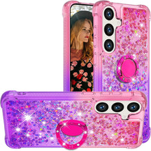 Load image into Gallery viewer, Samsung Galaxy S25 Plus Clear Glitter Liquid Sparkle Bling Cute Case - Redpepper Cases