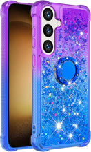 Load image into Gallery viewer, Samsung Galaxy S25 Plus Clear Glitter Liquid Sparkle Bling Cute Case - Redpepper Cases