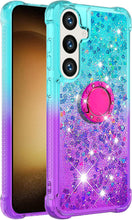 Load image into Gallery viewer, Samsung Galaxy S25 Plus Clear Glitter Liquid Sparkle Bling Cute Case - Redpepper Cases