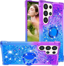 Load image into Gallery viewer, Samsung Galaxy S25 Plus Clear Glitter Liquid Sparkle Bling Cute Case - Redpepper Cases