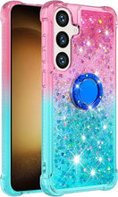 Load image into Gallery viewer, Samsung Galaxy S25 Plus Clear Glitter Liquid Sparkle Bling Cute Case - Redpepper Cases