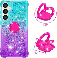 Load image into Gallery viewer, Samsung Galaxy S25 Plus Clear Glitter Liquid Sparkle Bling Cute Case - Redpepper Cases