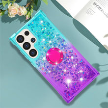 Load image into Gallery viewer, Samsung Galaxy S25 Plus Clear Glitter Liquid Sparkle Bling Cute Case - Redpepper Cases