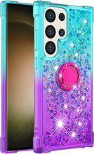 Load image into Gallery viewer, Samsung Galaxy S25 Plus Clear Glitter Liquid Sparkle Bling Cute Case - Redpepper Cases