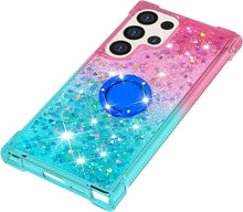 Load image into Gallery viewer, Samsung Galaxy S25 Plus Clear Glitter Liquid Sparkle Bling Cute Case - Redpepper Cases