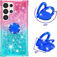 Load image into Gallery viewer, Samsung Galaxy S25 Plus Clear Glitter Liquid Sparkle Bling Cute Case - Redpepper Cases