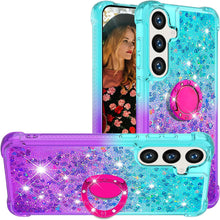 Load image into Gallery viewer, Samsung Galaxy S25 Plus Clear Glitter Liquid Sparkle Bling Cute Case - Redpepper Cases
