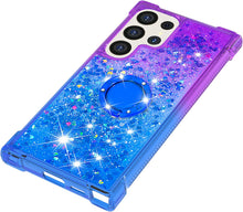 Load image into Gallery viewer, Samsung Galaxy S25 Plus Clear Glitter Liquid Sparkle Bling Cute Case - Redpepper Cases