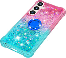Load image into Gallery viewer, Samsung Galaxy S25 Plus Clear Glitter Liquid Sparkle Bling Cute Case - Redpepper Cases