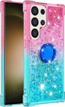 Load image into Gallery viewer, Samsung Galaxy S25 Plus Clear Glitter Liquid Sparkle Bling Cute Case - Redpepper Cases