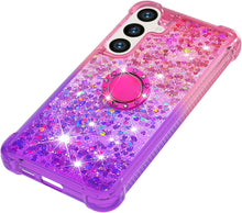 Load image into Gallery viewer, Samsung Galaxy S25 Plus Clear Glitter Liquid Sparkle Bling Cute Case - Redpepper Cases