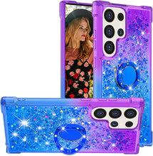 Load image into Gallery viewer, Samsung Galaxy S25 Plus Clear Glitter Liquid Sparkle Bling Cute Case - Redpepper Cases