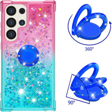Load image into Gallery viewer, Samsung Galaxy S25 Plus Clear Glitter Liquid Sparkle Bling Cute Case - Redpepper Cases