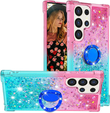 Load image into Gallery viewer, Samsung Galaxy S25 Plus Clear Glitter Liquid Sparkle Bling Cute Case - Redpepper Cases