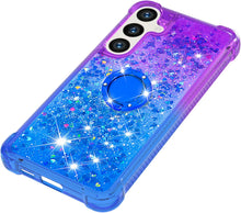 Load image into Gallery viewer, Samsung Galaxy S25 Plus Clear Glitter Liquid Sparkle Bling Cute Case - Redpepper Cases