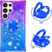 Load image into Gallery viewer, Samsung Galaxy S25 Plus Clear Glitter Liquid Sparkle Bling Cute Case - Redpepper Cases