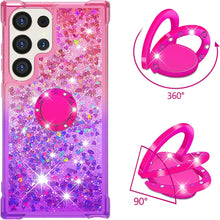 Load image into Gallery viewer, Samsung Galaxy S25 Plus Clear Glitter Liquid Sparkle Bling Cute Case - Redpepper Cases