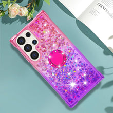 Load image into Gallery viewer, Samsung Galaxy S25 Plus Clear Glitter Liquid Sparkle Bling Cute Case - Redpepper Cases