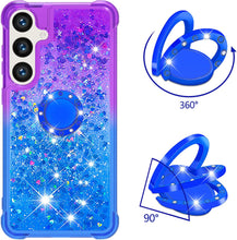Load image into Gallery viewer, Samsung Galaxy S25 Plus Clear Glitter Liquid Sparkle Bling Cute Case - Redpepper Cases