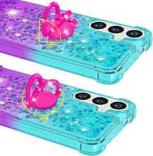 Load image into Gallery viewer, Samsung Galaxy S25 Plus Clear Glitter Liquid Sparkle Bling Cute Case - Redpepper Cases