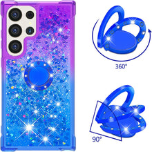 Load image into Gallery viewer, Samsung Galaxy S25 Plus Clear Glitter Liquid Sparkle Bling Cute Case - Redpepper Cases