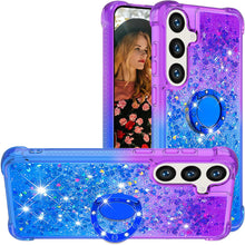 Load image into Gallery viewer, Samsung Galaxy S25 Plus Clear Glitter Liquid Sparkle Bling Cute Case - Redpepper Cases