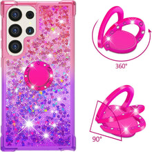 Load image into Gallery viewer, Samsung Galaxy S25 Plus Clear Glitter Liquid Sparkle Bling Cute Case - Redpepper Cases
