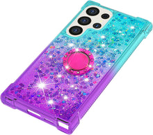 Load image into Gallery viewer, Samsung Galaxy S25 Plus Clear Glitter Liquid Sparkle Bling Cute Case - Redpepper Cases
