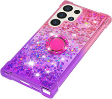 Load image into Gallery viewer, Samsung Galaxy S25 Plus Clear Glitter Liquid Sparkle Bling Cute Case - Redpepper Cases