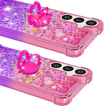 Load image into Gallery viewer, Samsung Galaxy S25 Plus Clear Glitter Liquid Sparkle Bling Cute Case - Redpepper Cases