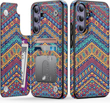 Load image into Gallery viewer, Samsung Galaxy S25 Plus Flower Designs Credit Card Holder Protective Phone Cover - Redpepper Cases