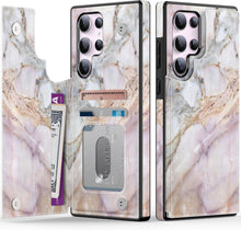 Load image into Gallery viewer, Samsung Galaxy S25 Plus Flower Designs Credit Card Holder Protective Phone Cover - Redpepper Cases