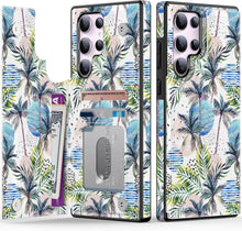 Load image into Gallery viewer, Samsung Galaxy S25 Plus Flower Designs Credit Card Holder Protective Phone Cover - Redpepper Cases